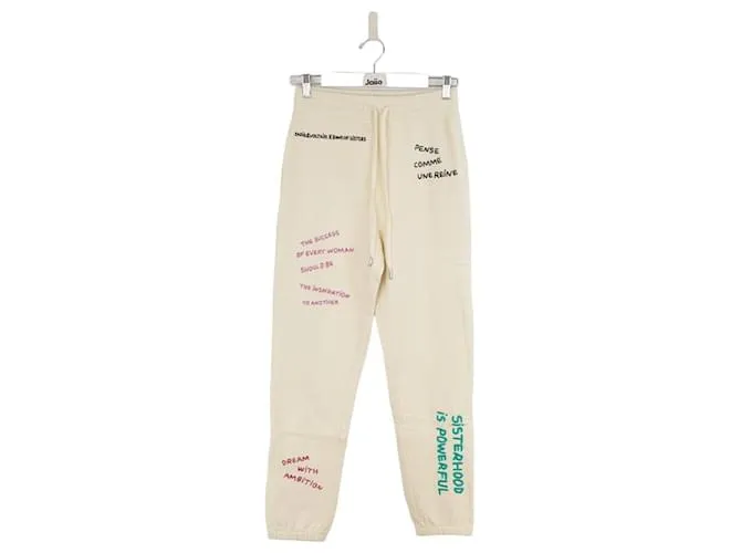 Zadig & Voltaire pantalones deportivos de algodón Beige 