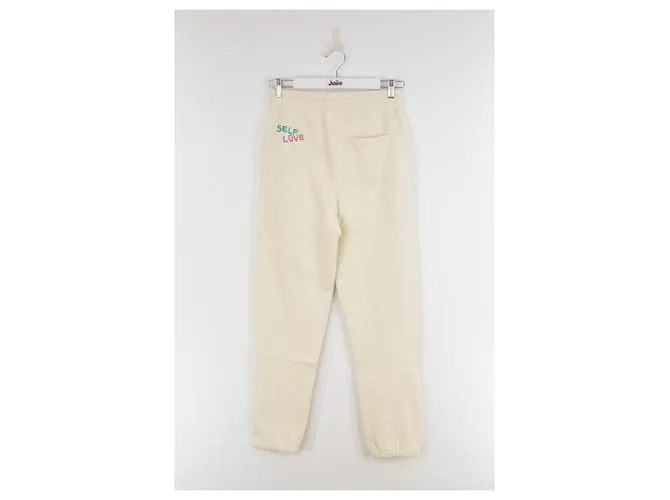 Zadig & Voltaire pantalones deportivos de algodón Beige 