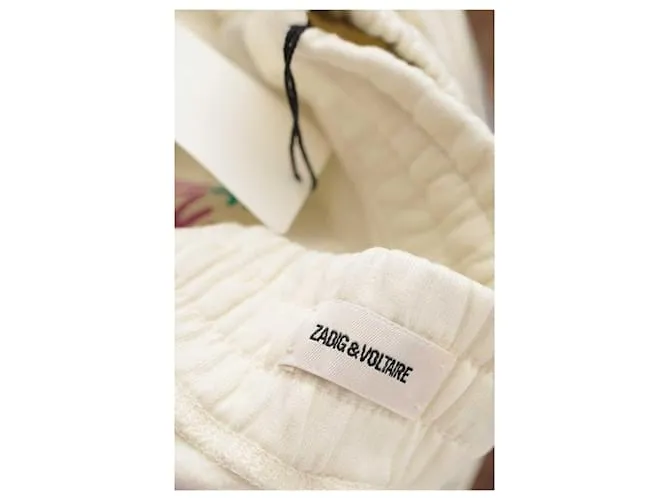 Zadig & Voltaire pantalones deportivos de algodón Beige 