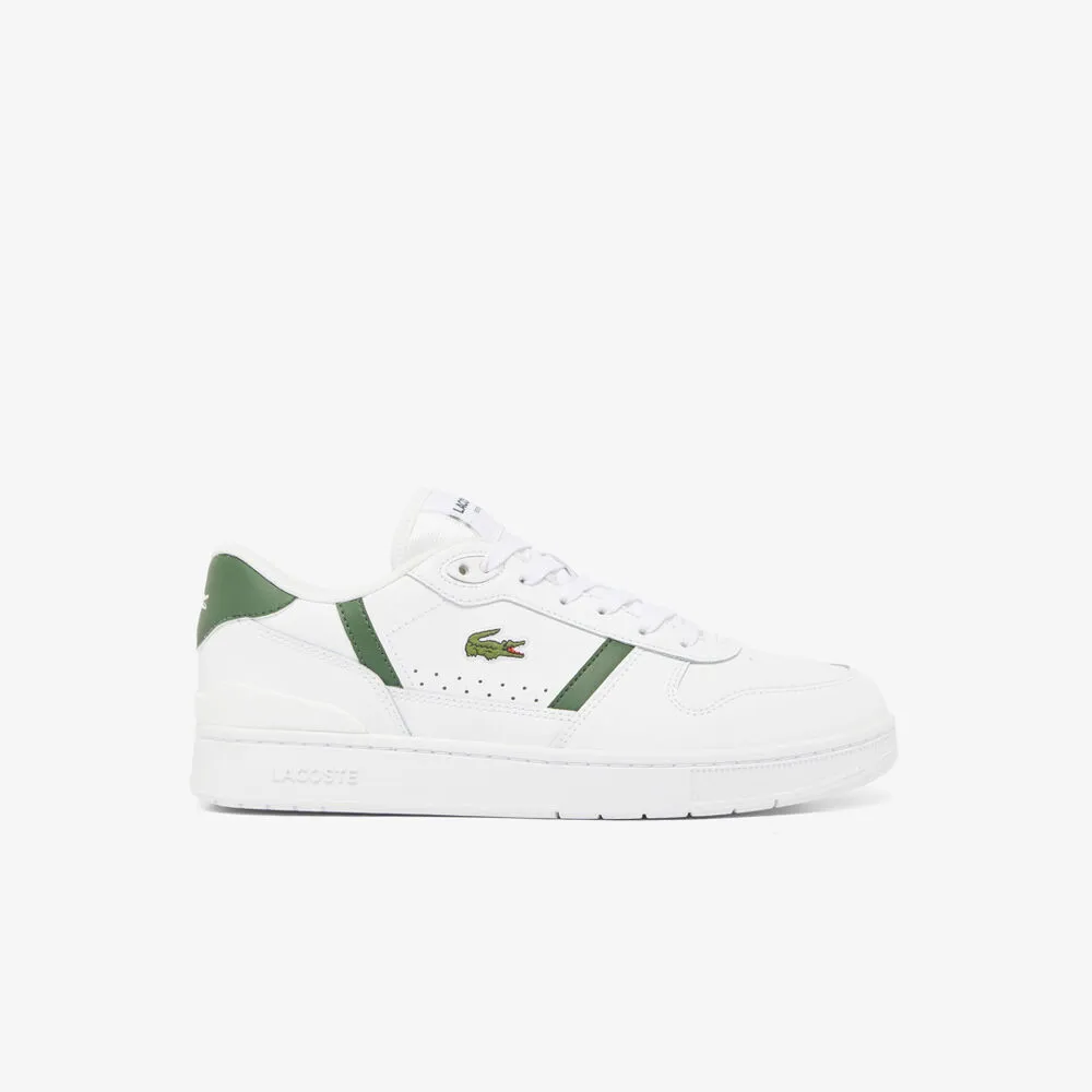 ZAPATILLAS BLANCAS Y VERDES LACOSTE TCLIP SET HOMBRE WHITE DARK GREEN  40