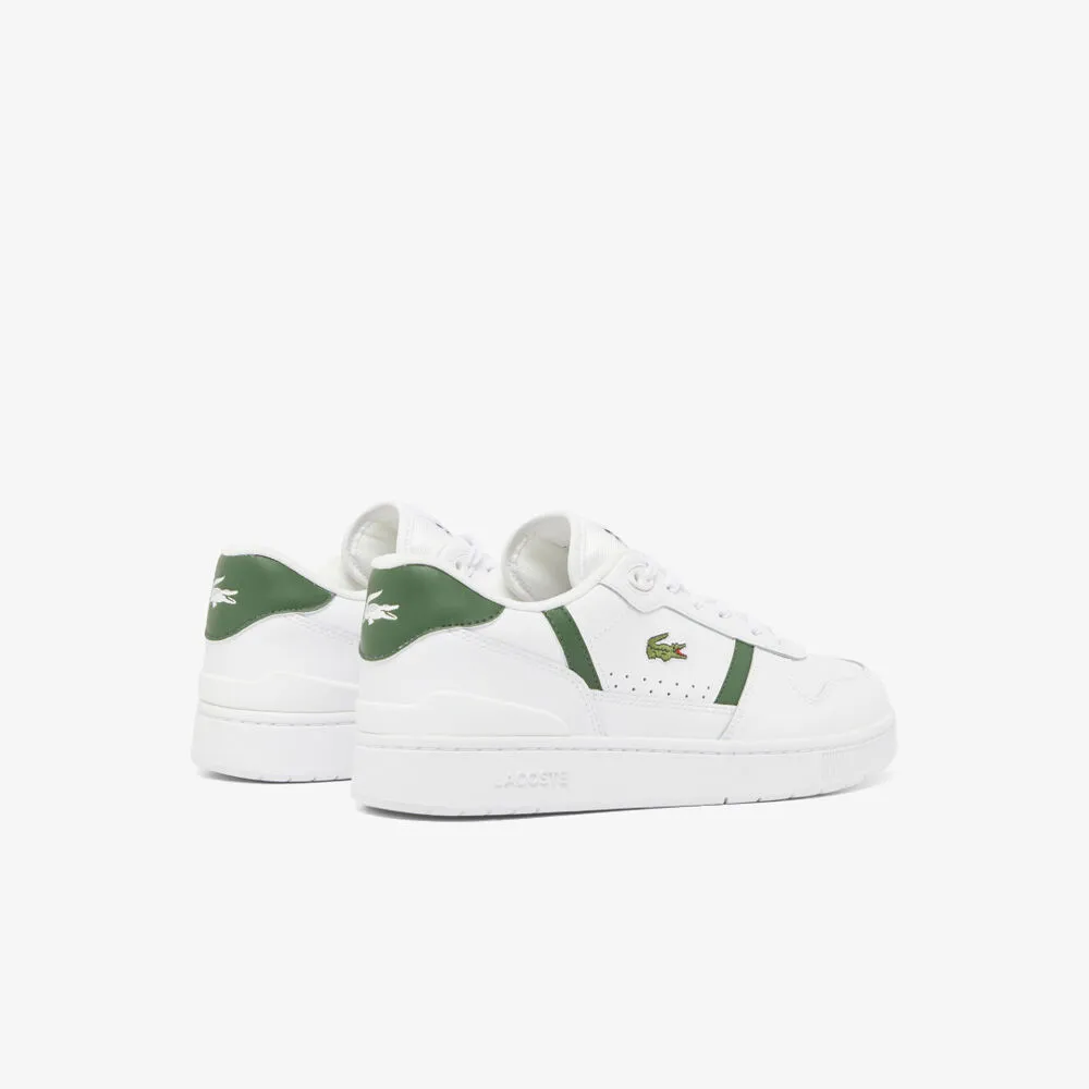 ZAPATILLAS BLANCAS Y VERDES LACOSTE TCLIP SET HOMBRE WHITE DARK GREEN  40