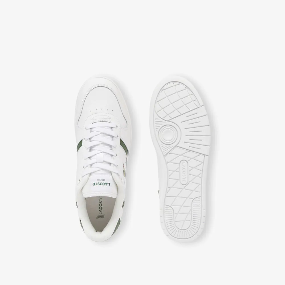 ZAPATILLAS BLANCAS Y VERDES LACOSTE TCLIP SET HOMBRE WHITE DARK GREEN  40