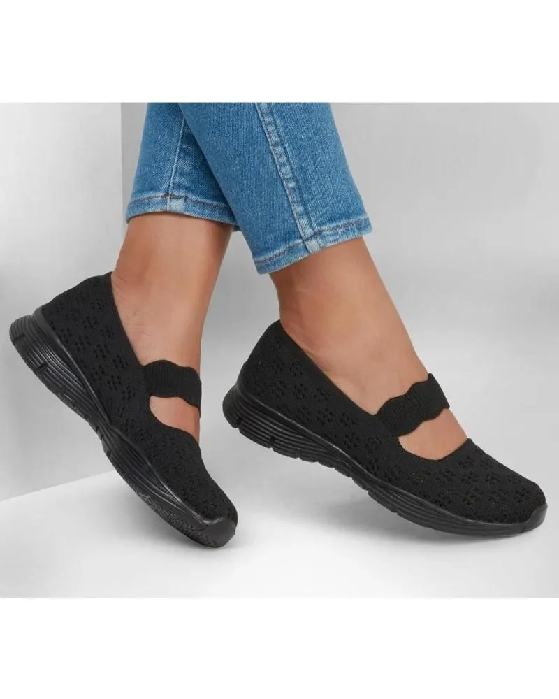 ZAPATILLAS DEPORTE SKECHERS  DE MUJER SEAGER  SIMPLE THINGS  BBK
