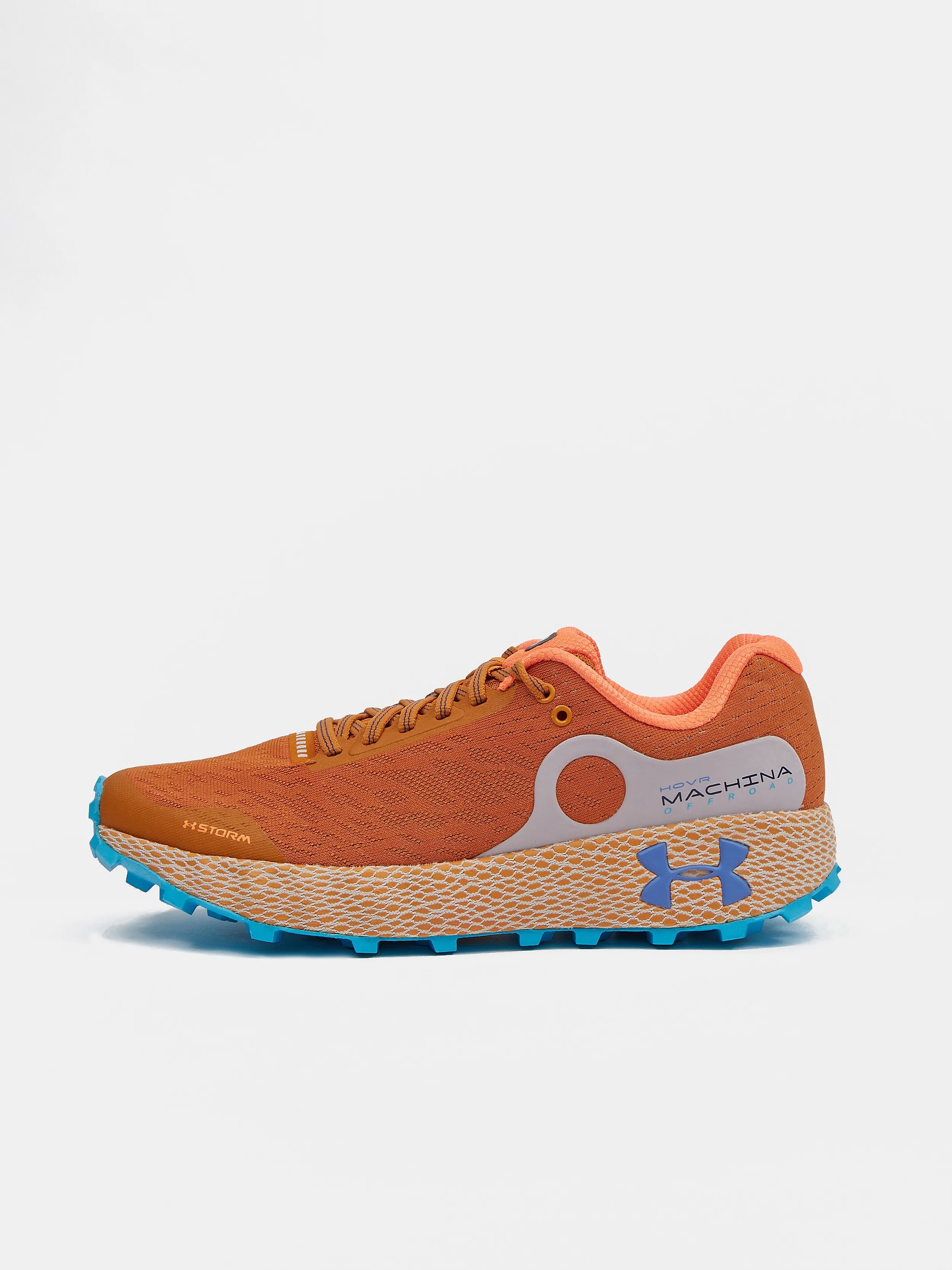 ZAPATOS UNDER ARMOUR HOVR MACHINA OFF ROAD  HONEY ORANGE/BAJA BLUE  MEN´S
