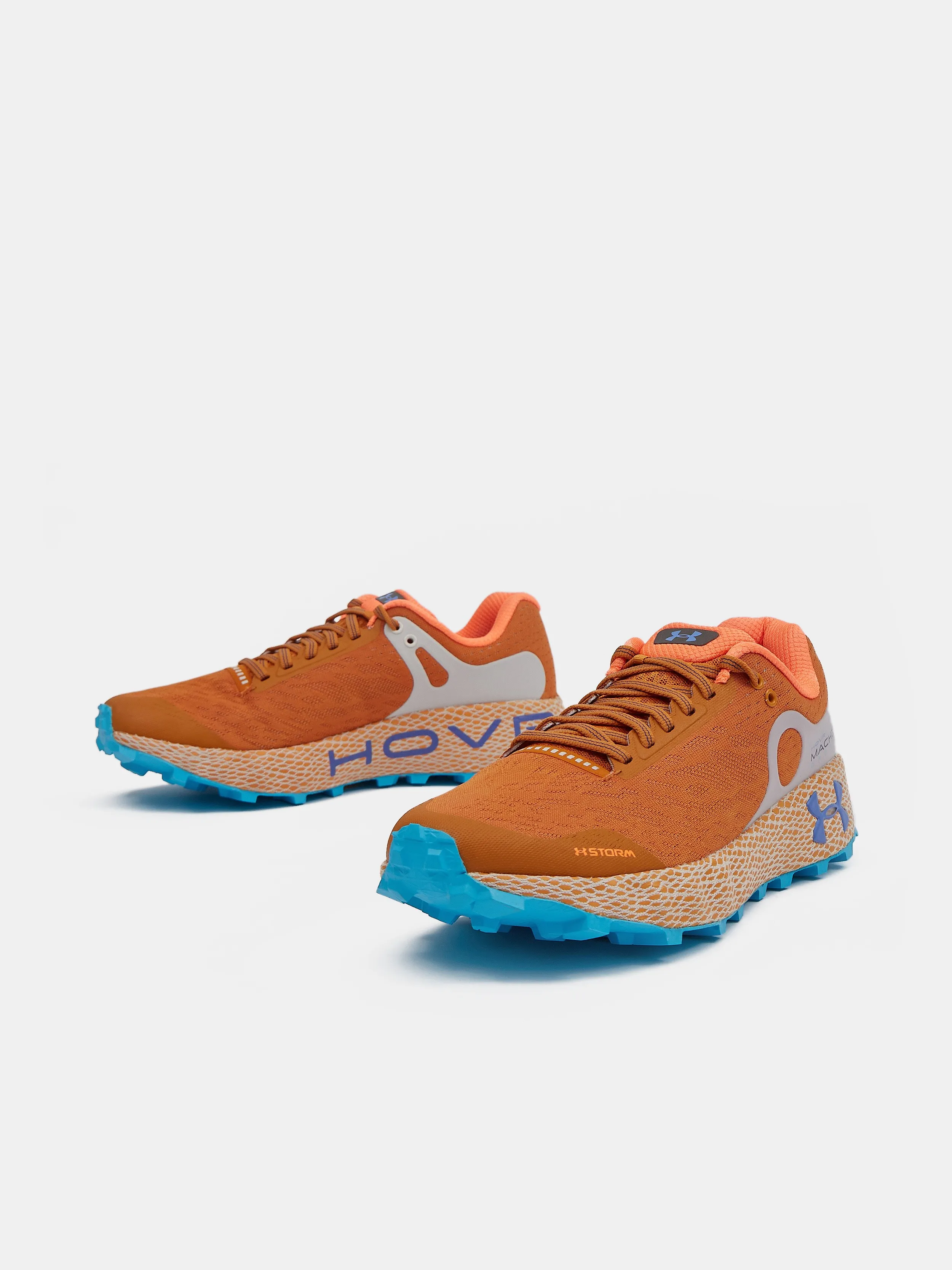 ZAPATOS UNDER ARMOUR HOVR MACHINA OFF ROAD  HONEY ORANGE/BAJA BLUE  MEN´S